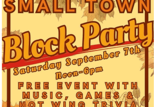 Small Town Block Party